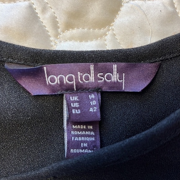 Long Tall Sally Women’s black top, size US 10. - Picture 5 of 5